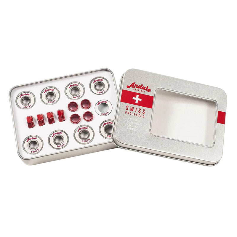 Baleros Ándale Swiss Tin Box Single Plata / Rojo
