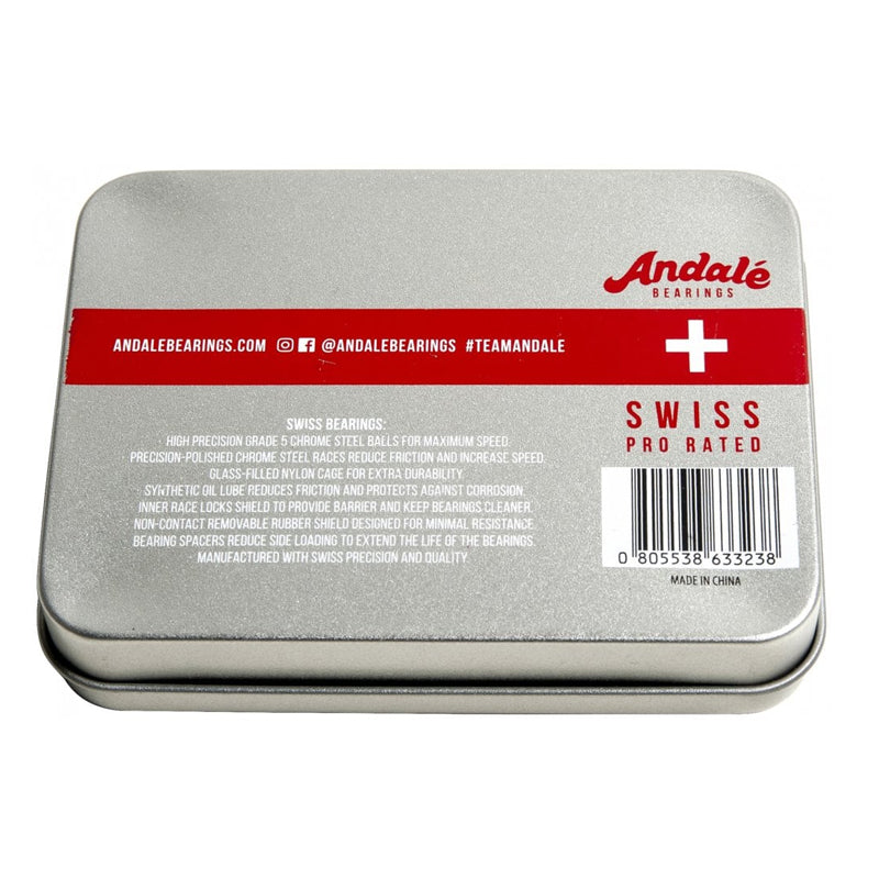 Baleros Ándale Swiss Tin Box Single Plata / Rojo