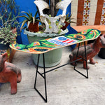 Banqueta o mesa auxiliar de Papaya de Mamá Dazdoy