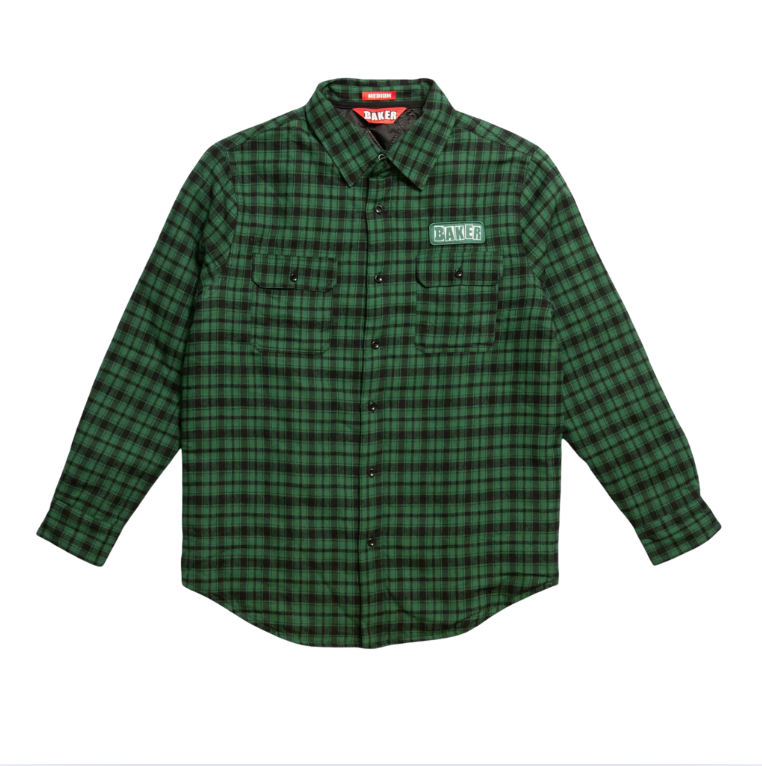 Camisa Baker Brand Logo Fannel Verde