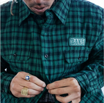 Camisa Baker Brand Logo Fannel Verde