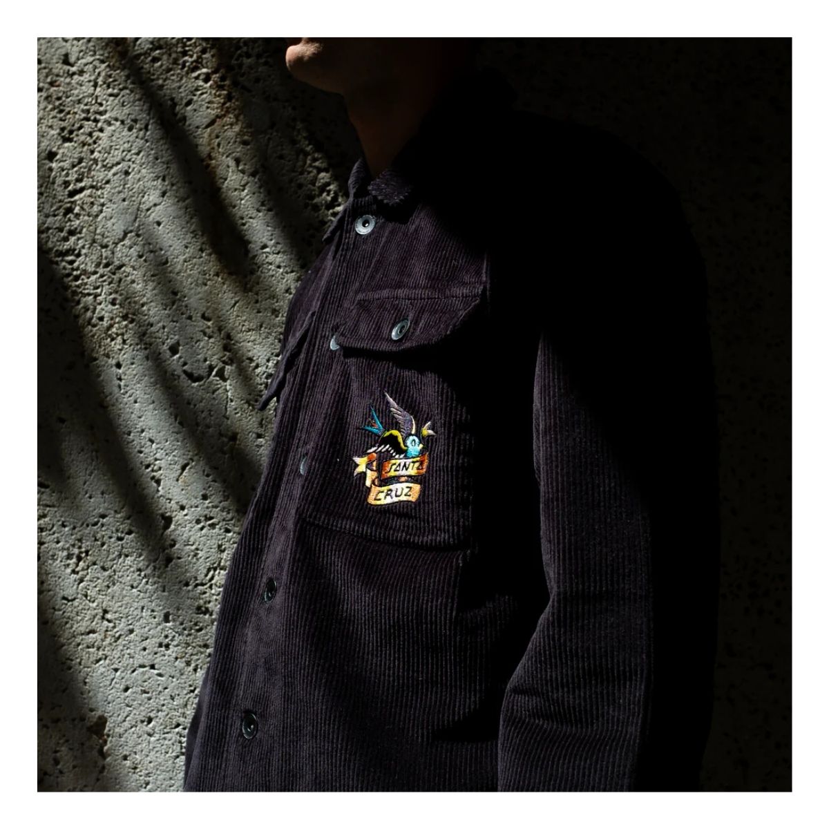 Camisa Santa Cruz Sommer Sparrow Corduroy Top Negra