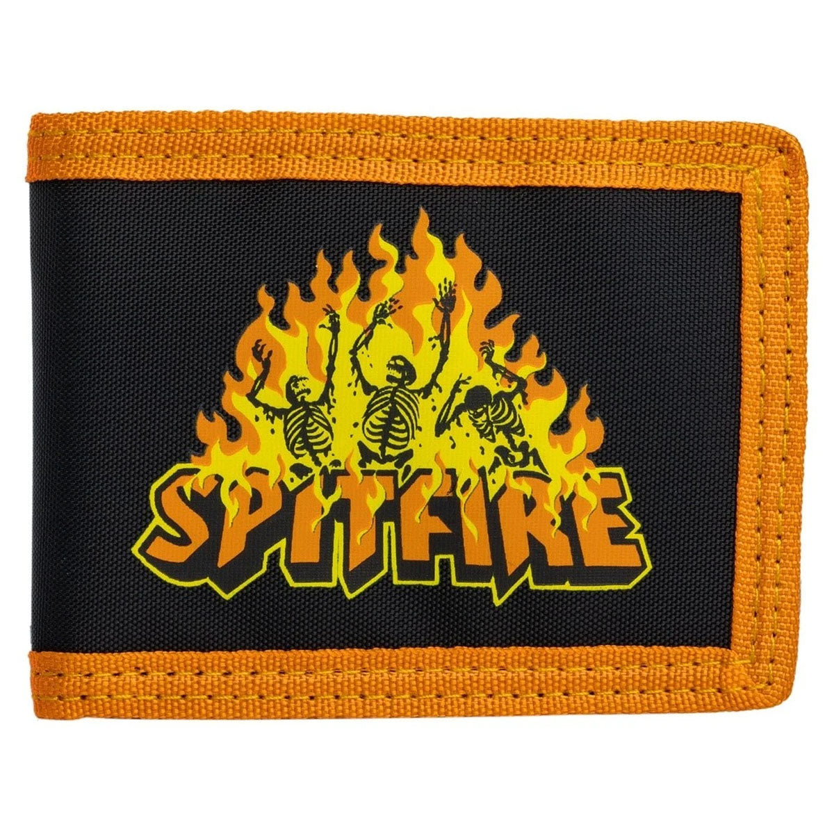 Cartera Spitfire Hellfire Bifold Negro / Naranja