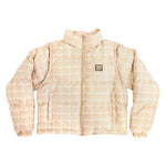 Chamarra Santa Cruz Checker Block Quilted Khaki
