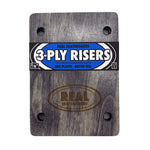 Elevadores Real 3-Ply 1/8″ Negro