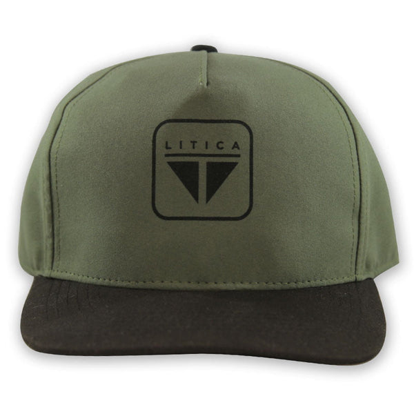 Gorra Lítica Classic Logo Snapback Verde / Negro