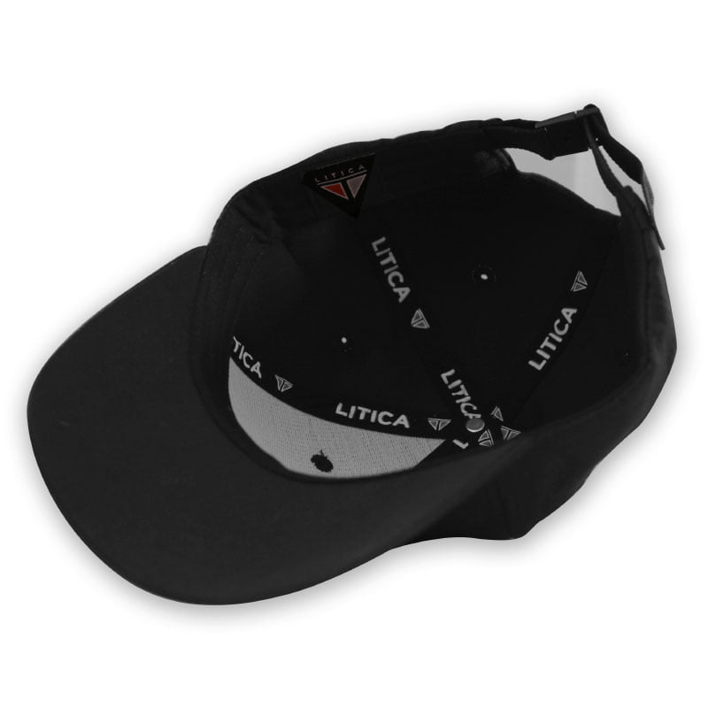Gorra Lítica Baseball Strapback Negro