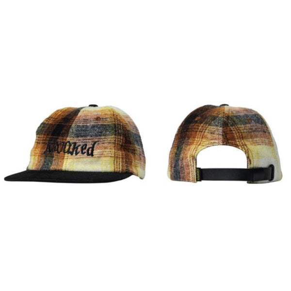 Gorra Krooked Adjustable Double Ok Script Fannel Strapback Café