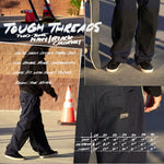 Pantalones Real Custom Canvas Tough Threads Azul / Negro