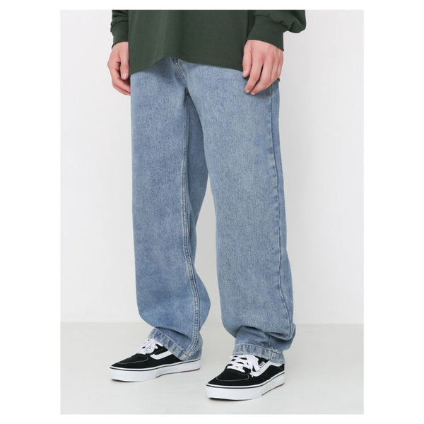 Pantalones Spitfire de Mezclilla Bighead Fill Denim Medium Stone Wash Azul