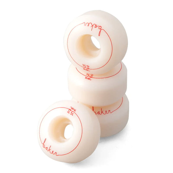 Ruedas Baker Cursive 53 mm Blanco