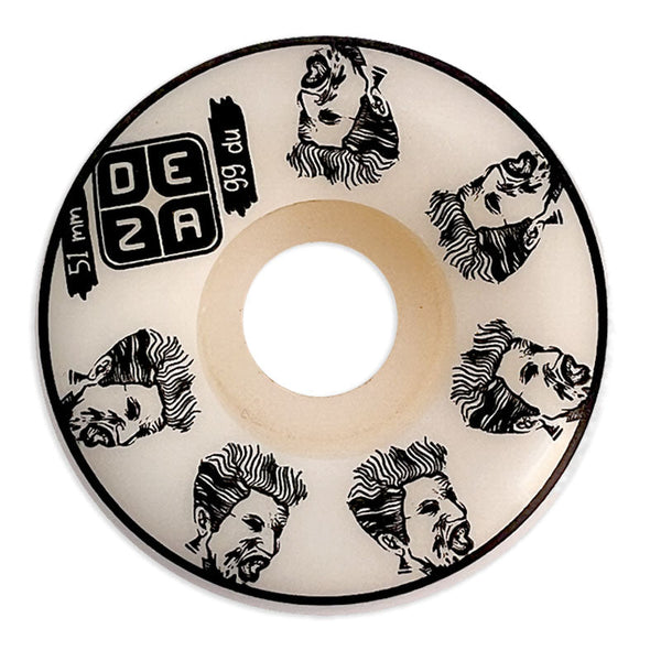 Ruedas Deza Skateboards Cabezas 51 mm Cónicas 99 du