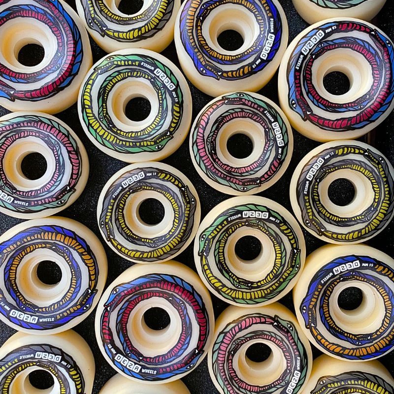 Ruedas Deza Skateboards Serpiente 58 mm Cónica Natural
