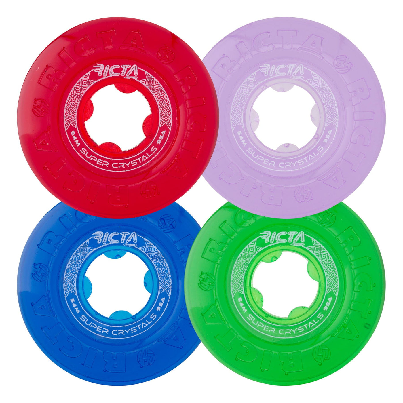 Ruedas-Ricta-Super-Crystal-Transparente-54-mm-95A-Multicolor