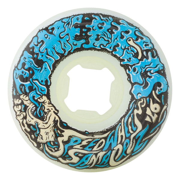 Ruedas Slime Balls Vomit Mini 53 mm 97A Blanco / Azul