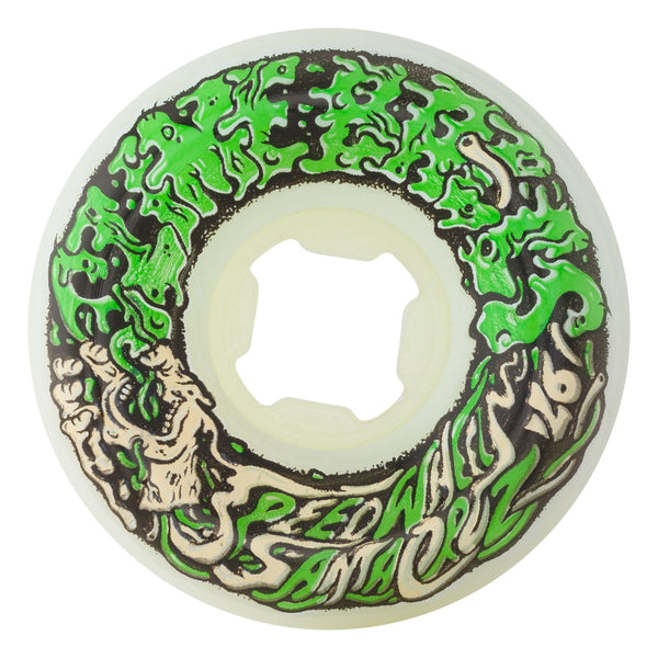 Ruedas Slime Balls Vomit Mini  54 mm 97A Blanco / Verde