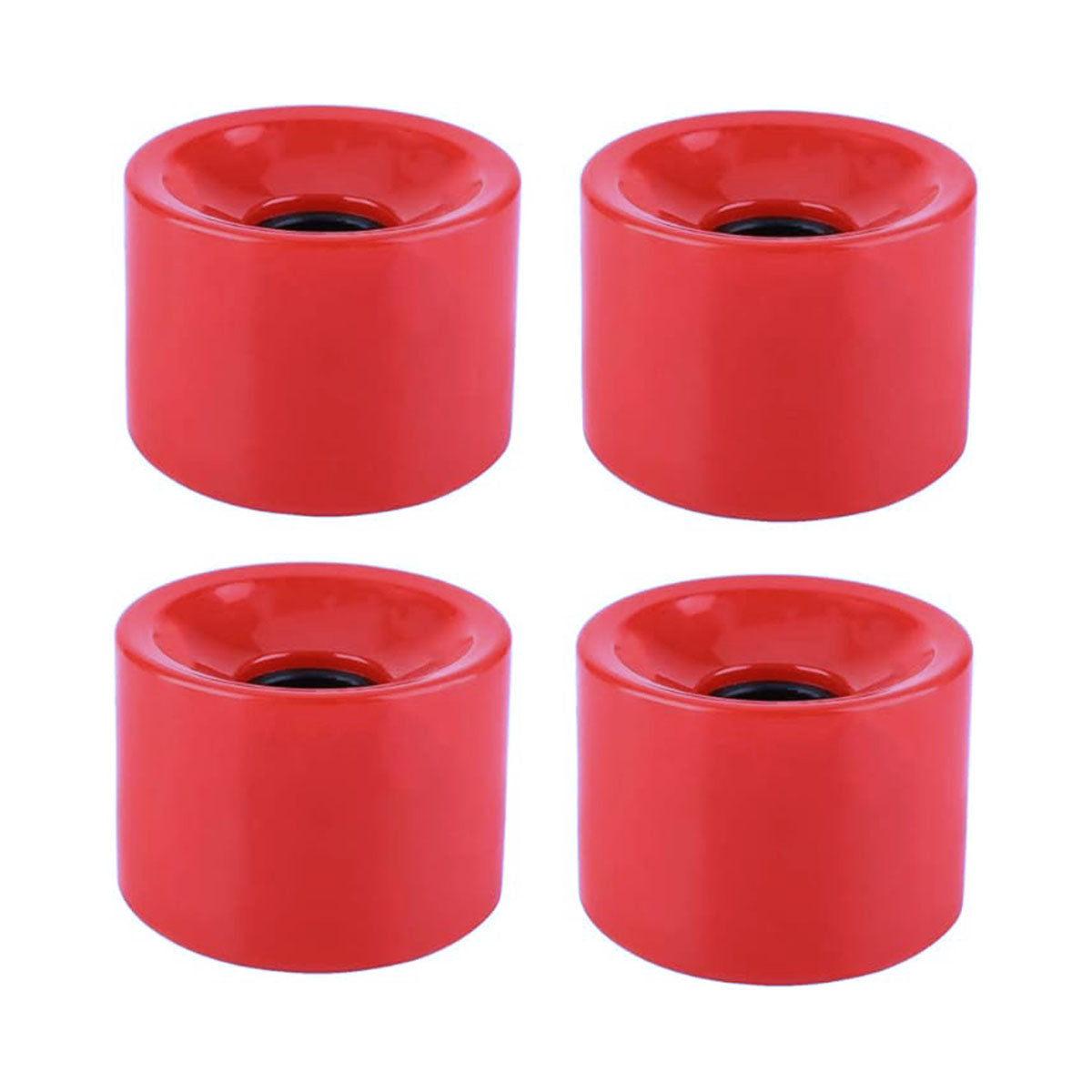 Ruedas Blank para Longboard 70 mm 78A Rojo