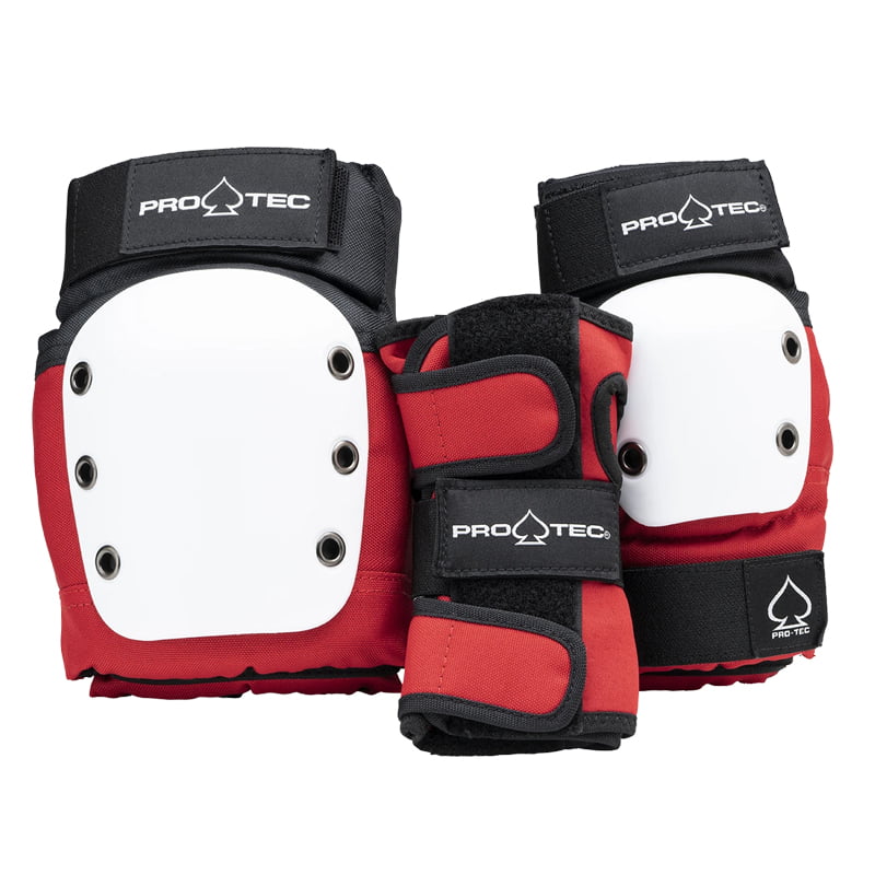 Set De Protecciones Pro Tec Street Junior Rojo / Blanco