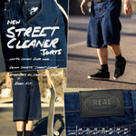 Shorts Real Street Cleaner Dark Wash Azul