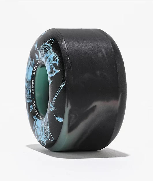 Ruedas Spitfire F4 99 x April Bighead Rose Swirl 56 mm Negro
