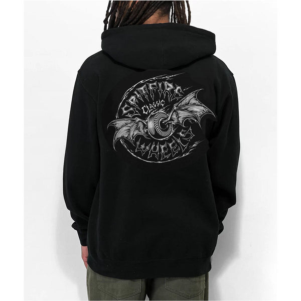 Sudadera Spitfire Hooded Batwing Classic Negro