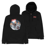 Sudadera Spitfire Zip con Capucha Undead Negro