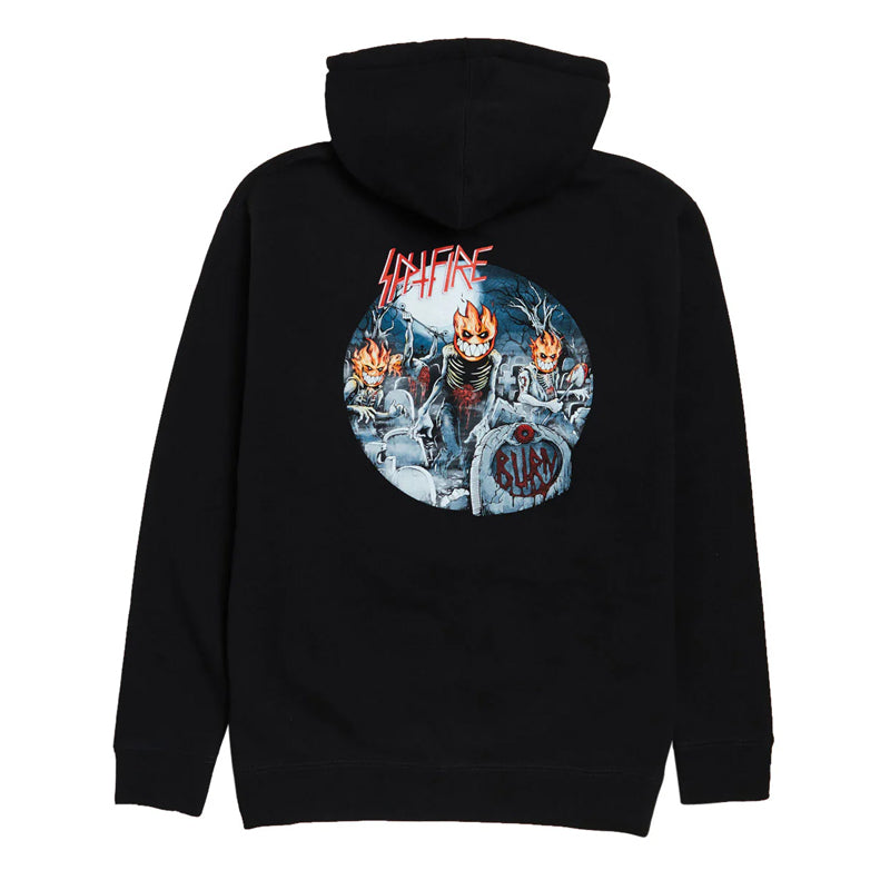 Sudadera Spitfire Zip con Capucha Undead Negro