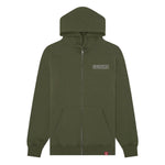 Sudadera Spitfire Hooded Zip Inferno K.T.U.L. Oliva