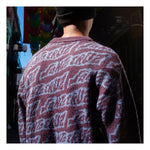 Sweater Santa Cruz Creep Repeat L/S Crew Top Black Currant
