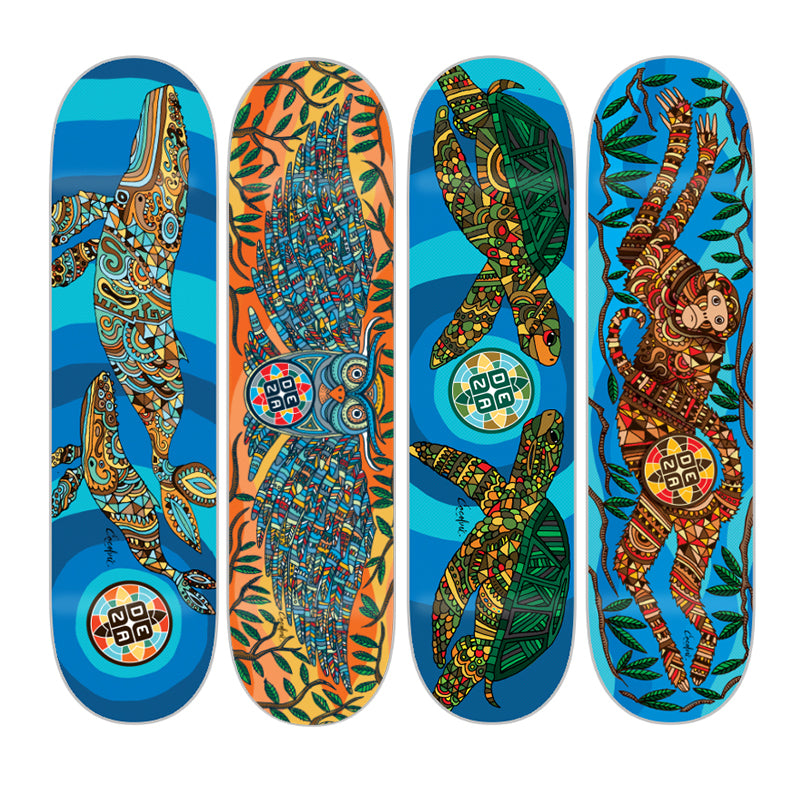 Tabla Deza Serie Animales Endémicos Ballenas Multicolor