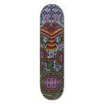 Tabla garantizada para su uso Profesional, compuesta de 7 capas de maple de Norte América. Serie inspirada en el Arte Huichol Mexicano. Arte orginal huichol realizado por artesano Roberto León y luego pasados a digital.