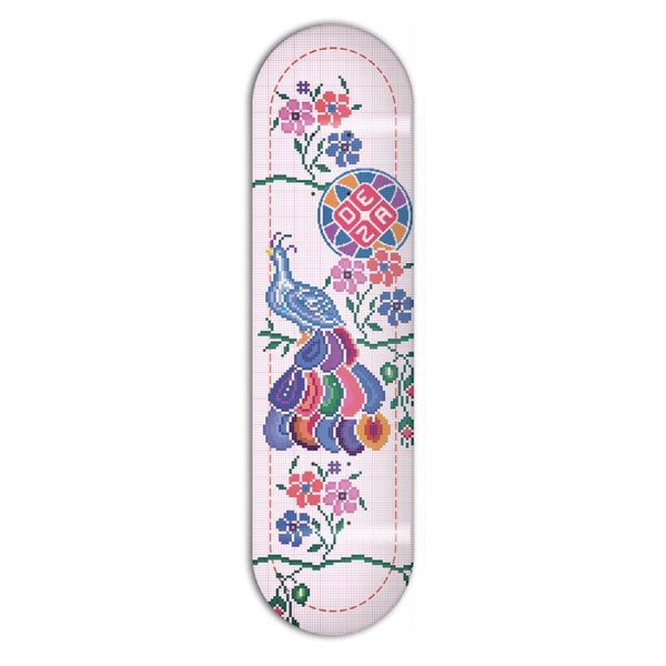 Tabla Deza Serie Punto De Cruz Pavo Blanco