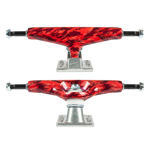 Trucks Tensor Aluminio Camo Rojo / Plata
