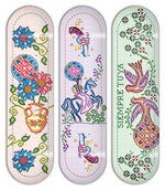 Tabla Deza Serie Punto De Cruz Pavo Blanco